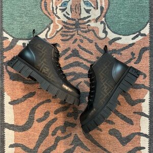 Fendi Black and Brown Men's Boots